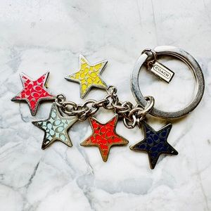 Coach Stars Keychain